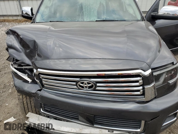 2018 Toyota Sequoia Platinum with VIN 5TDDY5G19JS158048, listed as a Copart auction lot 79352984 with 129,083 mi miles and Salvage Title. Bid and sale history available at carsss.com. Image 12.