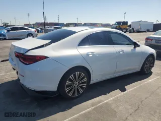 2022 Mercedes-Benz CLA with VIN W1K5J4GB6NN311479, listed as a Copart auction lot 48395845 with 28,343 mi miles and Salvage Title. Bid and sale history available at carsss.com. Image 3.