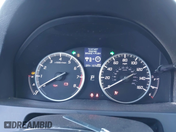 2018 Acura RDX with VIN 5J8TB4H37JL024729, listed as a IAAI auction lot 41247986 with 107,456 mi miles. Bid and sale history available at carsss.com. Image 7.