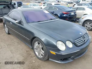 2004 Mercedes-Benz CL with VIN WDBPJ75J64A042127, listed as a IAAI auction lot 42090574 with 108,340 mi miles. Bid and sale history available at carsss.com. Image 1.