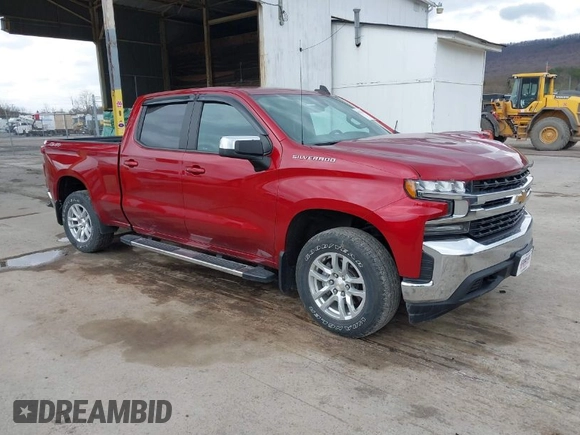 2021 Chevrolet Silverado 1500 LT with VIN 3GCUYDED8MG222154, listed as a IAAI auction lot 41923543 with 39,500 mi miles. Bid and sale history available at carsss.com. Image 1.