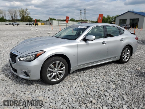 2015 Infiniti Q70 with VIN JN1BY1AR7FM560946, listed as a Copart auction lot 56323775 with 48,155 mi miles and Salvage title. Bid and sale history available at DreamBid. Image 1.