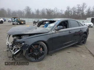 2015 Audi A6 3.0T Premium Plus with VIN WAUFGAFC6FN043036, listed as a Copart auction lot 51513855 with 0 mi miles and Salvage Title. Bid and sale history available at carsss.com. Image 1.