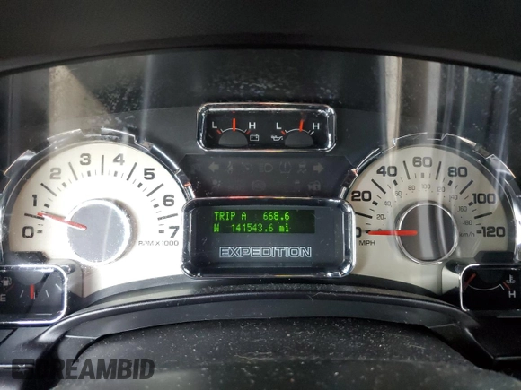 2012 Ford Expedition Limited with VIN 1FMJU1K52CEF67871, listed as a Copart auction lot 64082075 with 141,543 mi miles and Salvage title. Bid and sale history available at DreamBid. Image 9.