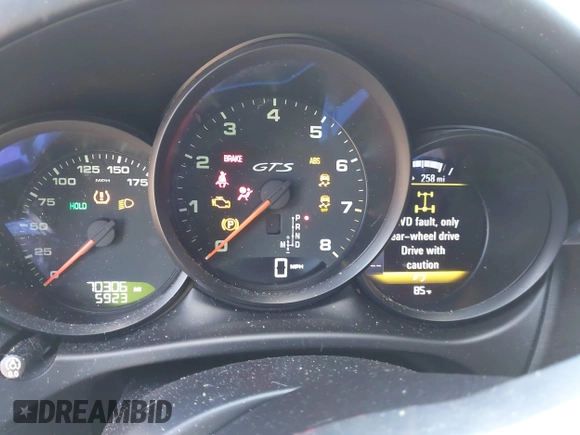 2017 Porsche Macan GTS with VIN WP1AG2A51HLB54747, listed as a IAAI auction lot 42038344 with 70,306 mi miles and . Bid and sale history available at carsss.com. Image 7.