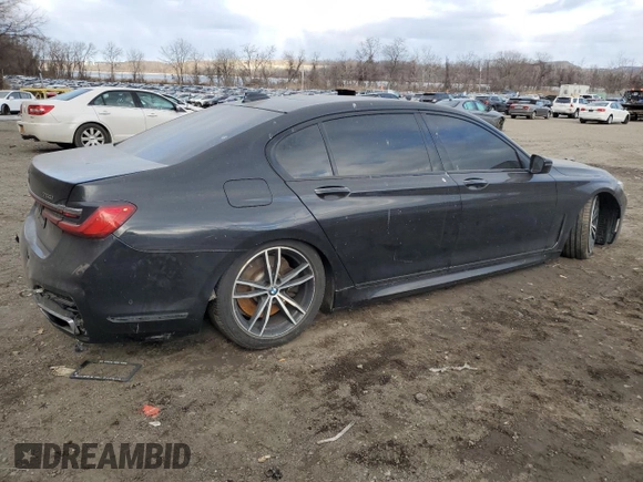 2020 BMW 7 Series 750i xDrive with VIN WBA7U2C05LCD61656, listed as a Copart auction lot 88114005 with 0 mi miles and Salvage Title. Bid and sale history available at carsss.com. Image 3.