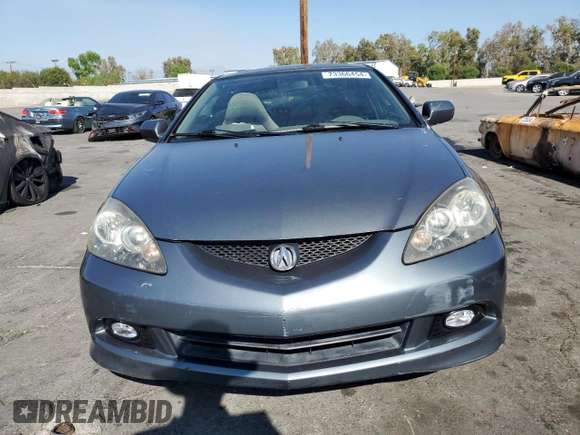 2005 Acura RSX with VIN JH4DC54865S001038, listed as a Copart auction lot 73366454 with 144,201 mi miles and Salvage Title. Bid and sale history available at carsss.com. Image 5.