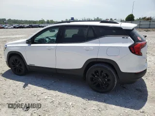 2021 GMC Terrain SLE with VIN 3GKALMEV4ML322886, listed as a Copart auction lot 56887755 with 76,846 mi miles and Salvage title. Bid and sale history available at DreamBid. Image 2.