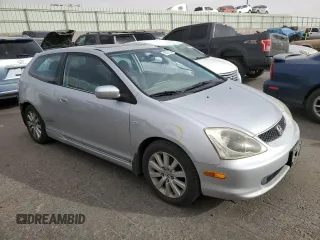 2005 Honda Civic Si with VIN SHHEP33595U503723, listed as a Copart auction lot 48775135 with 128,523 mi miles and Salvage Title. Bid and sale history available at DreamBid. Image 4.