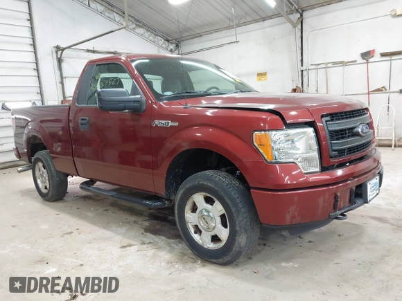 2014 Ford F-150 XL with VIN 1FTMF1EM4EKD79307, listed as a IAAI auction lot 42137527 with 57,963 mi miles. Bid and sale history available at carsss.com. Image 1.