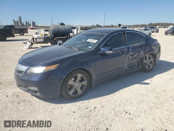2013 Acura TL Advance z VIN 19UUA8F71DA010782, wystawiony jako Copart lot #48439525 z przebiegiem Nie podano mil oraz Szkoda całkowita • Salvage title. Historia ofert i sprzedaży dostępna na DreamBid. Obrazek 1.