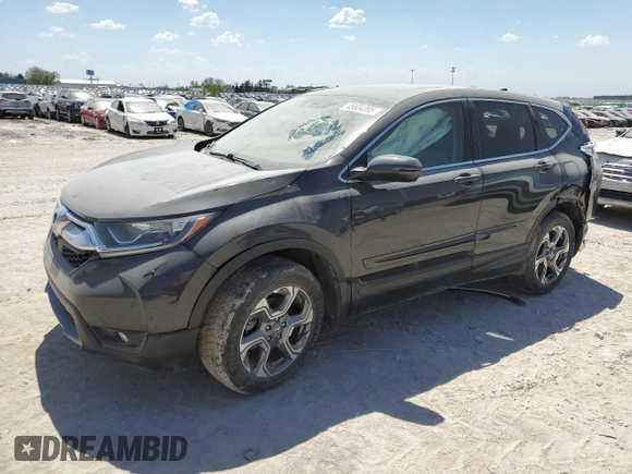 2017 Honda CR-V EX-L with VIN 5J6RW2H81HL032875, listed as a Copart auction lot 45604395 with 130,000 mi miles and Salvage Title. Bid and sale history available at DreamBid. Image 1.