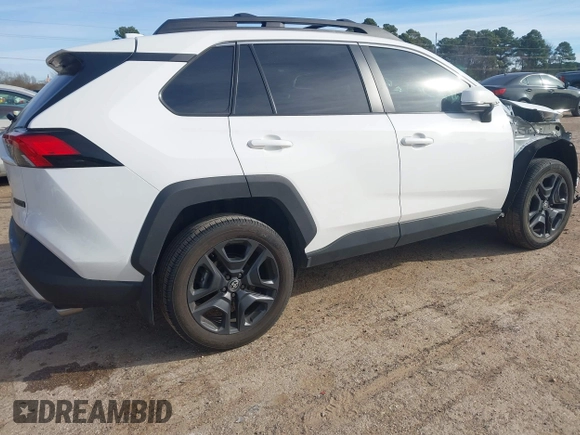 2023 Toyota RAV4 Adventure with VIN 2T3J1RFV6PW374384, listed as a IAAI auction lot 41699655 with 15,504 mi miles. Bid and sale history available at carsss.com. Image 4.
