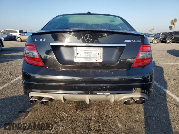 2009 Mercedes-Benz C 63 AMG with VIN WDDGF77X89F245590, listed as a Copart auction lot 75036764 with 243,430 mi miles and Salvage Title. Bid and sale history available at DreamBid. Image 6.