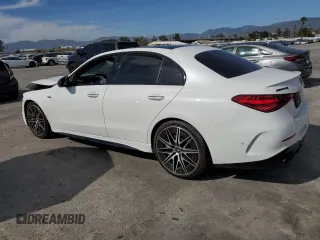 2024 Mercedes-Benz C 43 AMG z VIN W1KAF8HB0RR158084, wystawiony jako Copart lot #52967005 z przebiegiem 8 607 mil mil oraz Szkoda całkowita • Salvage title. Historia ofert i sprzedaży dostępna na DreamBid. Obrazek 2.