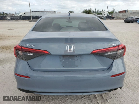 2024 Honda Civic Sedan Sport with VIN 2HGFE2F57RH514206, listed as a Copart auction lot 53640325 with 36,656 mi miles and Non Repairable. Bid and sale history available at carsss.com. Image 6.