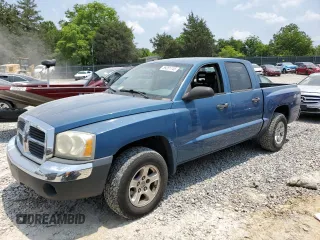 2005 Dodge Dakota SLT z VIN 1D7HW48N65S134845, wystawiony jako Copart lot #59281745 z przebiegiem 172 447 mil mil oraz Szkoda całkowita • Salvage title. Historia ofert i sprzedaży dostępna na DreamBid. Obrazek 1.