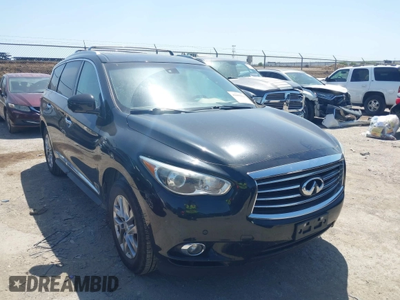 2015 Infiniti QX60 with VIN 5N1AL0MNXFC544896, listed as a IAAI auction lot 42009914 with 102,815 mi miles and . Bid and sale history available at DreamBid. Image 1.