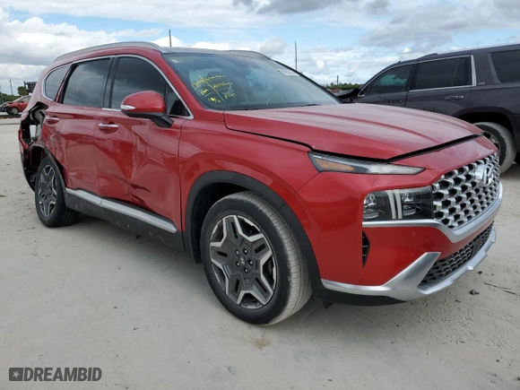 2021 Hyundai Santa Fe Limited with VIN 5NMS44AL7MH333119, listed as a Copart auction lot 88959635 with 20,145 mi miles and Salvage Title. Bid and sale history available at carsss.com. Image 4.