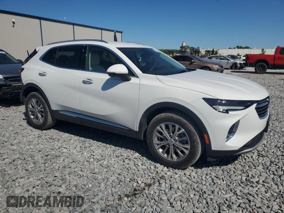 2023 Buick Envision Preferred with VIN LRBAZLR45PD014060, listed as a Copart auction lot 49385075 with 22,054 mi miles and Salvage Title. Bid and sale history available at carsss.com. Image 4.