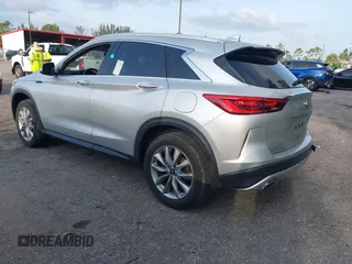 2021 Infiniti QX50 Luxe with VIN 3PCAJ5BA7MF105890, listed as a IAAI auction lot 42346569 with 26,784 mi miles and . Bid and sale history available at DreamBid. Image 3.