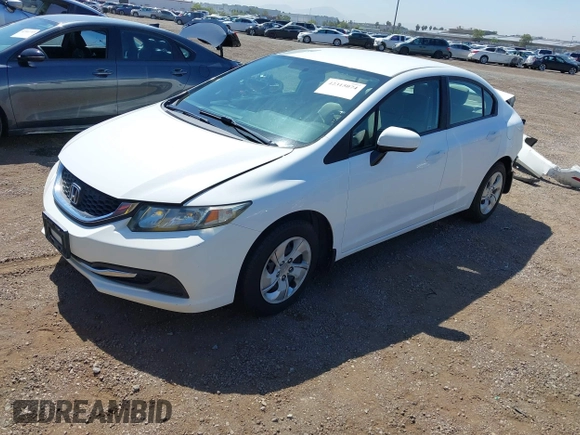 2014 Honda Civic LX z VIN 19XFB2F57EE223993, wystawiony jako IAAI lot #42315074 z przebiegiem 159 164 mil mil oraz . Historia ofert i sprzedaży dostępna na DreamBid. Obrazek 2.