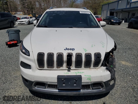 2017 Jeep Cherokee Limited with VIN 1C4PJLDB2HW516457, listed as a Copart auction lot 50486675 with 106,263 mi miles and Salvage Title. Bid and sale history available at carsss.com. Image 5.
