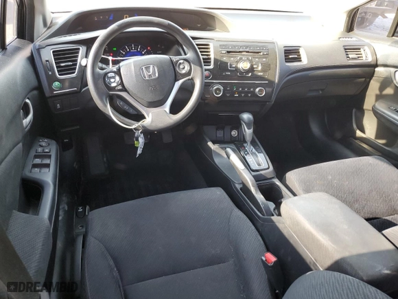2013 Honda Civic Sdn LX with VIN 19XFB2F50DE211571, listed as a Copart auction lot 52723105 with 0 mi miles and Salvage Title. Bid and sale history available at carsss.com. Image 8.