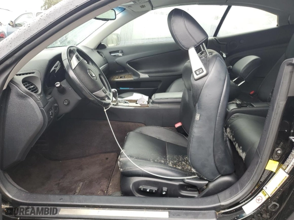2012 Lexus IS 250C with VIN JTHFF2C20C2525715, listed as a Copart auction lot 73822274 with 0 mi miles and Salvage Title. Bid and sale history available at carsss.com. Image 7.
