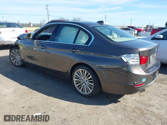 2013 BMW 3 Series 328i with VIN WBA3A5C54DF351332, listed as a IAAI auction lot 41547266 with 102,403 mi miles. Bid and sale history available at carsss.com. Image 3.