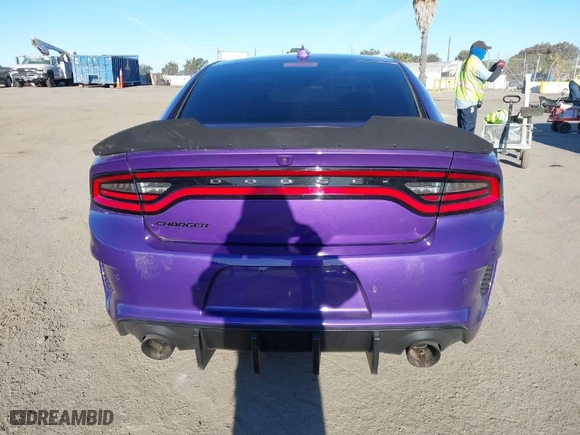 2023 Dodge Charger Scat Pack Widebody with VIN 2C3CDXGJ2PH638480, listed as a IAAI auction lot 41387362 with 8,363 mi miles. Bid and sale history available at carsss.com. Image 16.