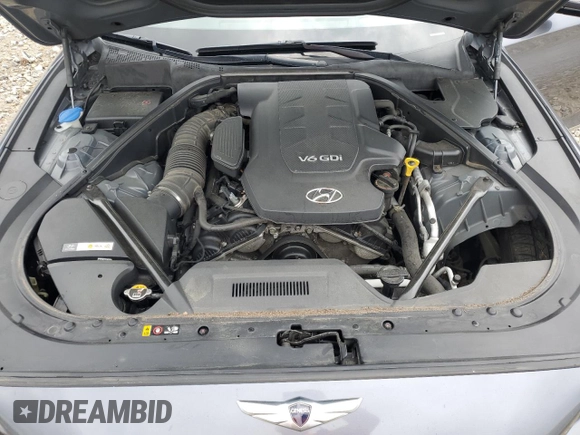 2016 Hyundai Genesis 3.8L with VIN KMHGN4JE2GU116140, listed as a Copart auction lot 59967204 with 134,966 mi miles and Salvage Title. Bid and sale history available at carsss.com. Image 12.