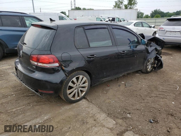 2012 Volkswagen Golf TDI with VIN WVWNM7AJ3CW293128, listed as a Copart auction lot 59679405 with Not provided miles and Clean title. Bid and sale history available at DreamBid. Image 3.