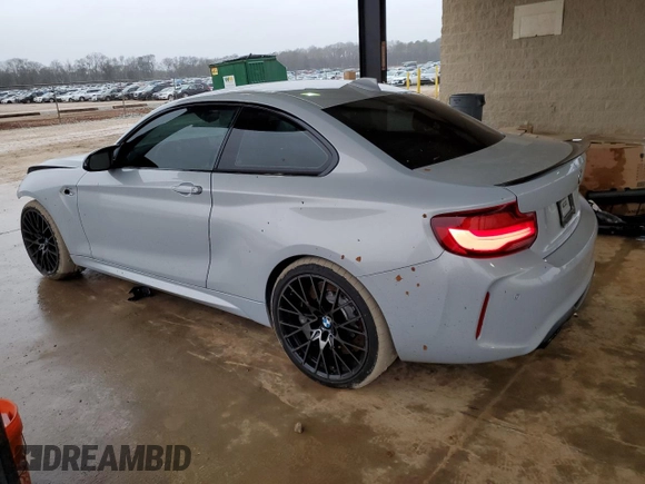 2020 BMW M2 Competition with VIN WBS2U7C02L7F01156, listed as a Copart auction lot 37743334 with 35,834 mi miles. Bid and sale history available at carsss.com. Image 2.
