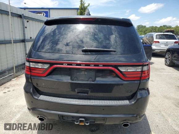 2015 Dodge Durango R/T with VIN 1C4SDHCT3FC907348, listed as a Copart auction lot 59880905 with 141,162 mi miles and Salvage title. Bid and sale history available at DreamBid. Image 6.