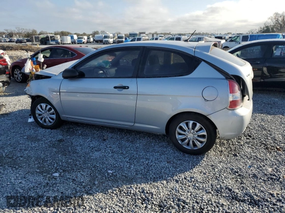 2007 Hyundai Accent GS with VIN KMHCM36C27U001623, listed as a Copart auction lot 45192065 with 130,289 mi miles and Salvage Title. Bid and sale history available at carsss.com. Image 2.