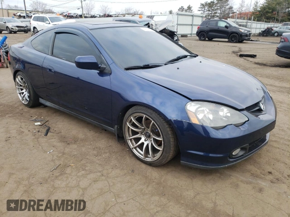 2004 Acura RSX with VIN JH4DC54824S004212, listed as a Copart auction lot 49097295 with 128,111 mi miles and Salvage Title. Bid and sale history available at carsss.com. Image 4.