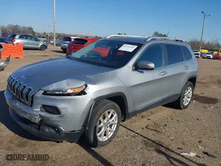 2015 Jeep Cherokee Latitude with VIN 1C4PJMCS4FW571593, listed as a IAAI auction lot 41744146 with 1 mi miles. Bid and sale history available at carsss.com. Image 17.