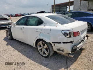 2011 Lexus IS 250 with VIN JTHBF5C23B2101475, listed as a Copart auction lot 57382285 with 161,801 mi miles and Salvage title. Bid and sale history available at DreamBid. Image 2.