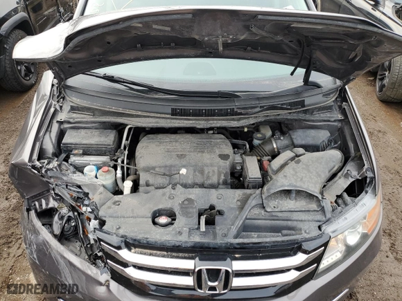 2014 Honda Odyssey EX with VIN 5FNRL5H46EB025271, listed as a Copart auction lot 49872725 with 80,321 mi miles and Salvage Title. Bid and sale history available at carsss.com. Image 12.