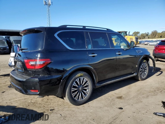 2022 Nissan Armada SL with VIN JN8AY2BA3N9392171, listed as a Copart auction lot 81129714 with 64,987 mi miles and Clean Title. Bid and sale history available at carsss.com. Image 3.