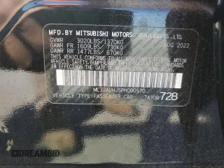 2023 Mitsubishi Mirage ES z VIN ML32AUHJ5PH000570, wystawiony jako Copart lot #53582405 z przebiegiem 7 858 mil mil oraz Szkoda całkowita • Salvage title. Historia ofert i sprzedaży dostępna na DreamBid. Obrazek 14.