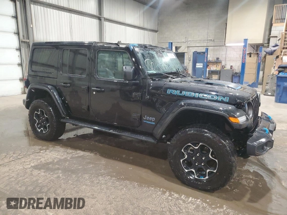 2022 Jeep Wrangler Unlimited Rubicon with VIN 1C4JJXR68NW259728, listed as a Copart auction lot 54884685 with 87,262 mi miles and Clean title. Bid and sale history available at DreamBid. Image 4.