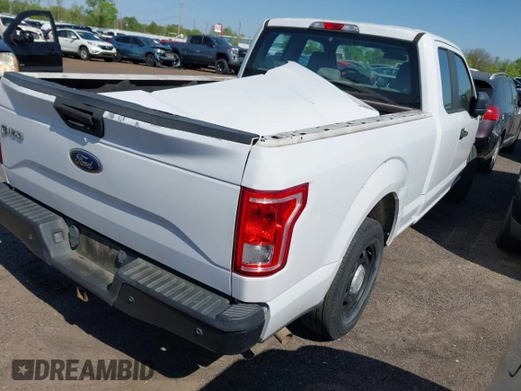 2017 Ford F-150 XL with VIN 1FTEX1C82HKD56460, listed as a IAAI auction lot 41863054 with 203,276 mi miles. Bid and sale history available at carsss.com. Image 4.