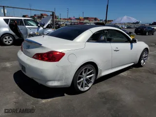 2010 Infiniti G37 Convertible with VIN JN1CV6FE8AM353720, listed as a Copart auction lot 61642314 with 0 mi miles and Salvage Title. Bid and sale history available at carsss.com. Image 3.