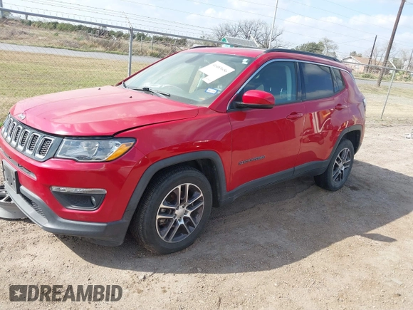 2020 Jeep Compass Latitude with VIN 3C4NJCBBXLT150756, listed as a IAAI auction lot 41483656 with Not Provided miles and . Bid and sale history available at carsss.com. Image 18.