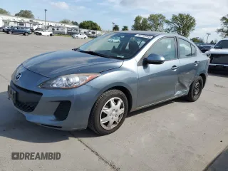 2012 Mazda Mazda3 i Sport with VIN JM1BL1UG5C1672227, listed as a Copart auction lot 50156985 with 63,710 mi miles and Salvage Title. Bid and sale history available at carsss.com. Image 1.