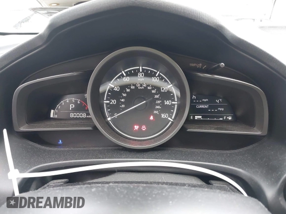 2018 Mazda 3 Touring with VIN 3MZBN1V35JM174323, listed as a IAAI auction lot 41412732 with 80,008 mi miles. Bid and sale history available at carsss.com. Image 7.