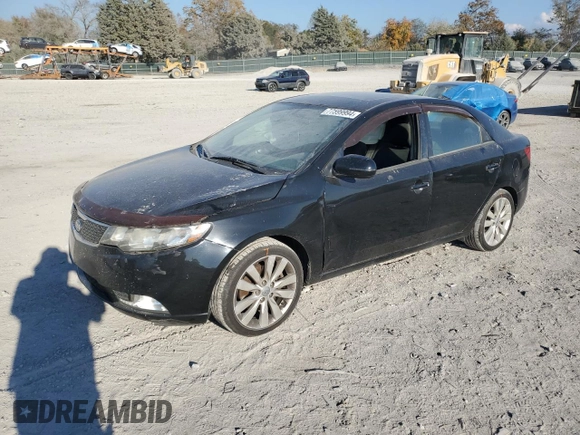 2013 Kia Forte SX with VIN KNAFW4A36D5666746, listed as a Copart auction lot 77599994 with 190,471 mi miles and Salvage Title. Bid and sale history available at carsss.com. Image 1.