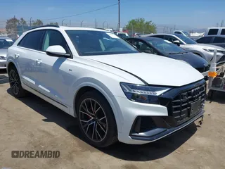 2023 Audi Q8 Premium Plus with VIN WA1EVBF19PD011451, listed as a IAAI auction lot 42302124 with 18,350 mi miles and . Bid and sale history available at DreamBid. Image 1.